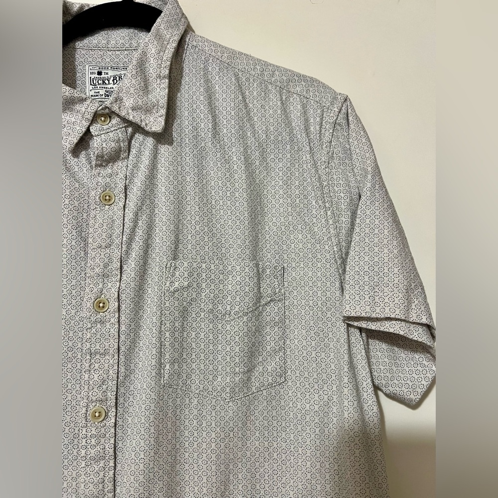 Men’s Lucky Brand Short Sleeve Button Up Shirt